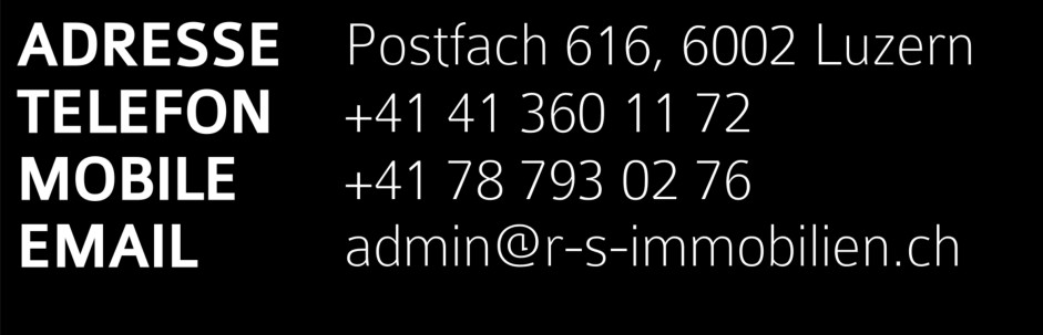 Adresse R-S-Immobilien Luzern